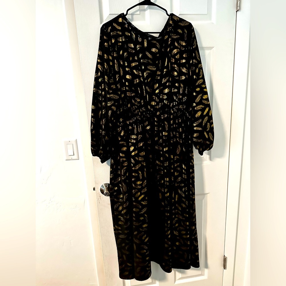 Beautiful golden leaf dress